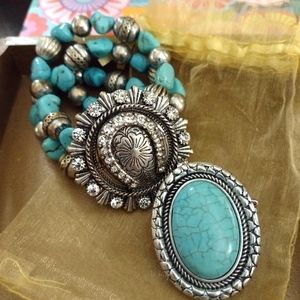 Turquoise Statement Set